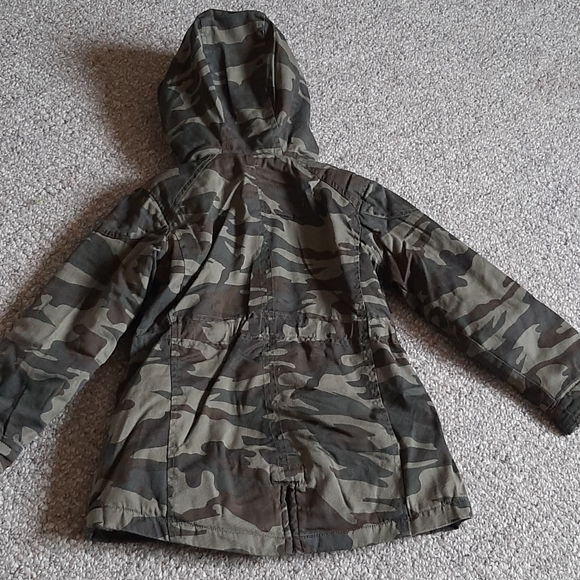 New Girls Heavyweight Cotton Faux Fur Lined Jacket - Picture 9 of 13